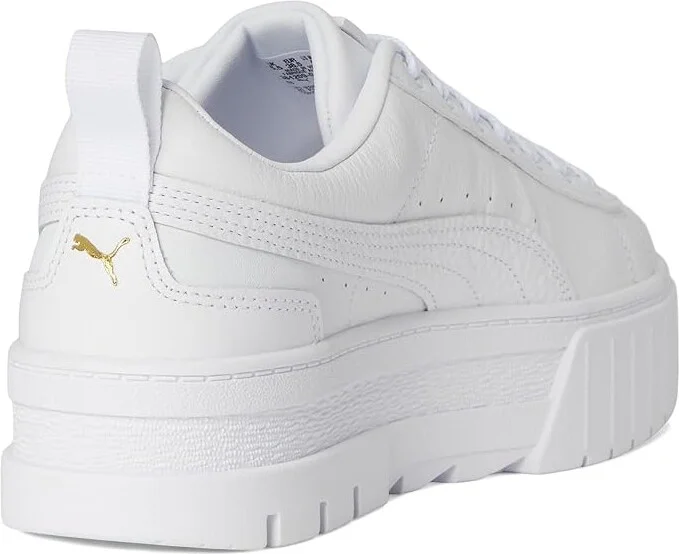 PUMA Mayze Shoes Women's Shoes Puma White : 8.5 B - Medium, Leather/Synthetic - Image 4