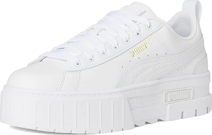 PUMA Mayze Shoes Women's Shoes Puma White : 8.5 B - Medium, Leather/Synthetic - Image 5