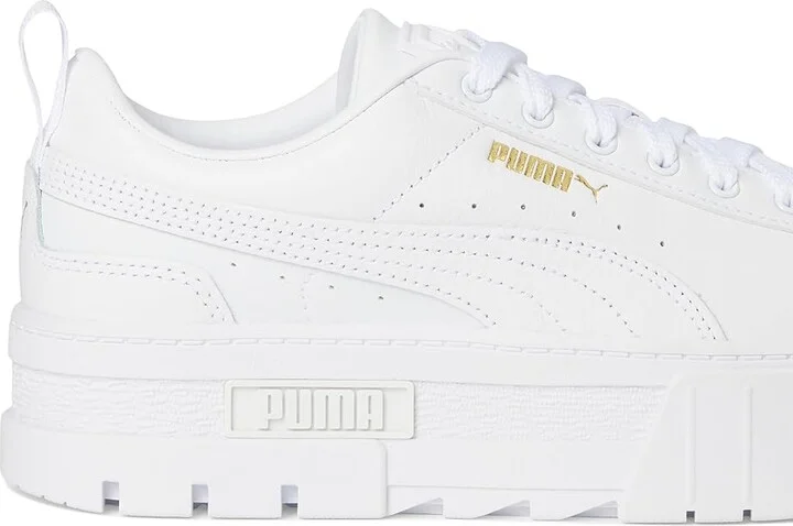PUMA Mayze Shoes Women's Shoes Puma White : 8.5 B - Medium, Leather/Synthetic - Image 7