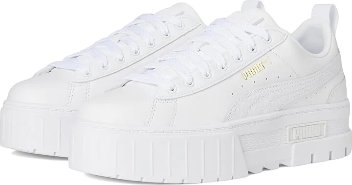 PUMA Mayze Shoes Women's Shoes Puma White : 8.5 B - Medium, Leather/Synthetic