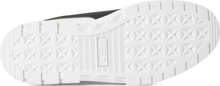 PUMA Mayze Shoes Women's Shoes Puma White/Puma Black/Puma Silver : 8 B - Medium, Leather/Rubber - Image 3