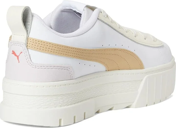 PUMA Mayze Sneakers Women's Snow Shoes Puma White : 9 B - Medium, Leather - Image 4