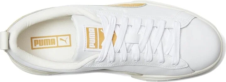 PUMA Mayze Sneakers Women's Snow Shoes Puma White/Archive Gold : 6.5 B - Medium, Leather - Image 2
