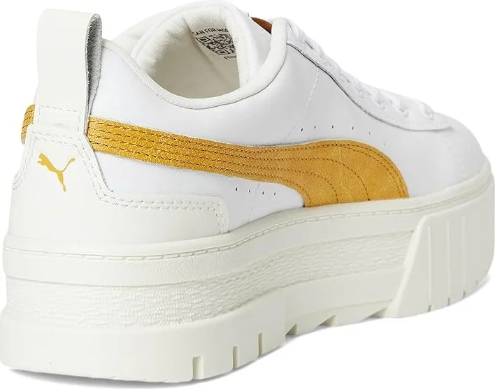 PUMA Mayze Sneakers Women's Snow Shoes Puma White/Archive Gold : 6.5 B - Medium, Leather - Image 4