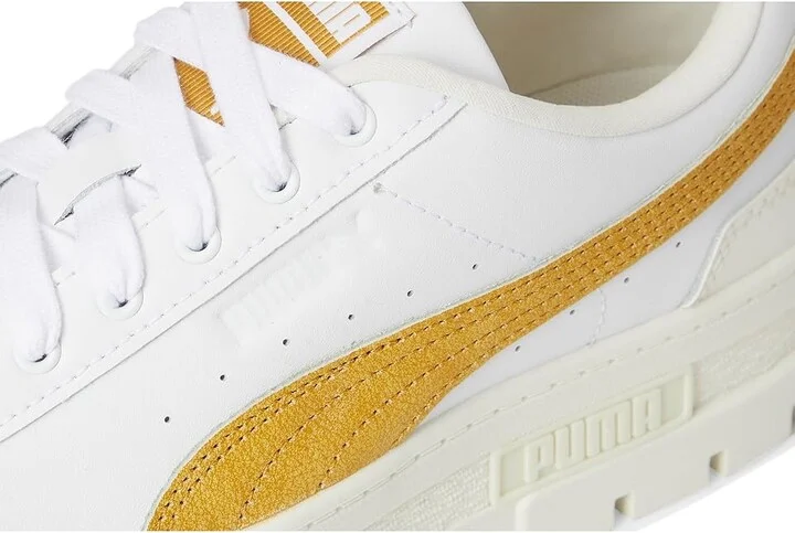 PUMA Mayze Sneakers Women's Snow Shoes Puma White/Archive Gold : 6.5 B - Medium, Leather - Image 7