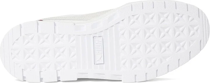 PUMA Mayze Sneakers Women's Snow Shoes Puma White/Port : 11 B - Medium, Leather - Image 3