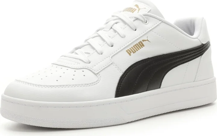 PUMA Men's Caven 2.0 Sneaker White Black-Gold