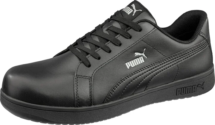 PUMA Men's Iconic Black Sd Industrial Shoe