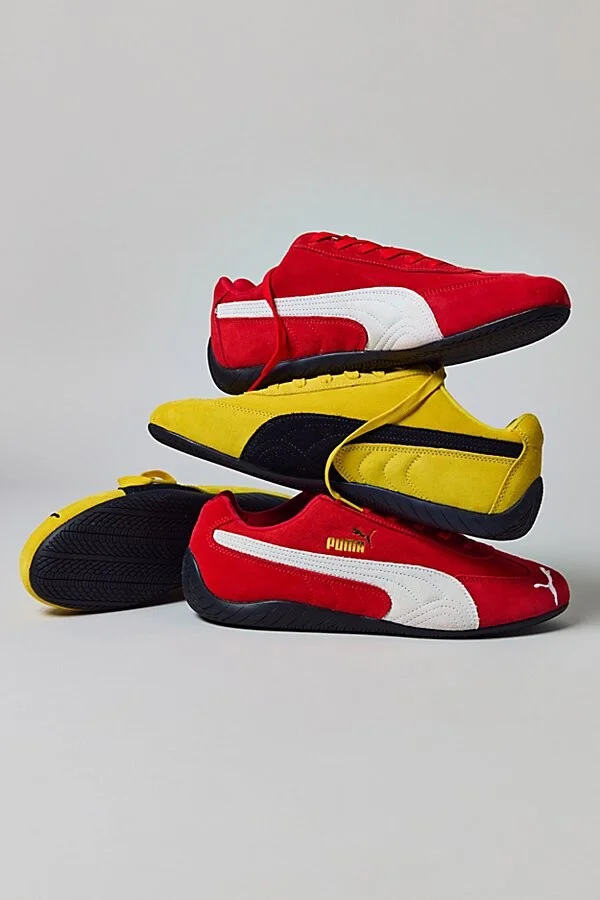 Puma Men's Speedcat OG Sneaker in For All Time Red/Puma White
