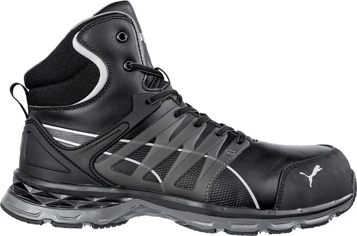 PUMA Men's Velocity 2.0 Black Mid Industrial Shoe