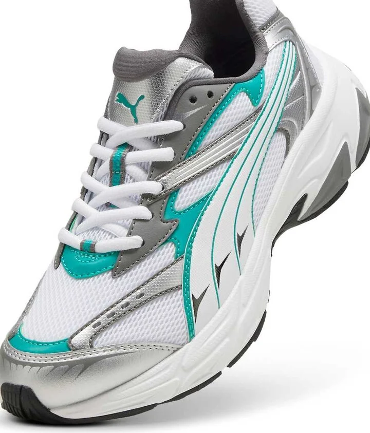PUMA Morphic sneakers in gray and green - Image 2
