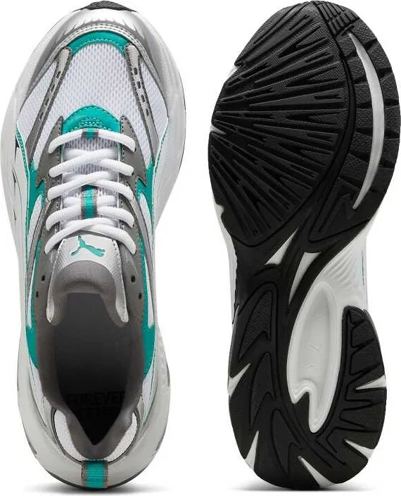 PUMA Morphic sneakers in gray and green - Image 3