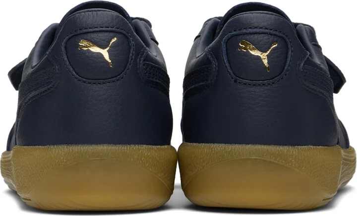 PUMA Navy Palermo Leather Sneakers - Image 2