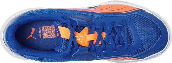 PUMA Nova Court Pickleball Shoes Men's Shoes Vivid Blue/Heat Fire/White/Glowing Red : 10.5 D - Medium, Leather/Synthetic - Image 2
