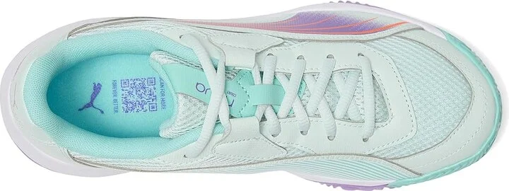 PUMA Nova Court Pickleball Shoes Women's Shoes Peaceful Blue/Purple Glimmer/Safe Lake : 7 B - Medium, Synthetic/Textile - Image 2