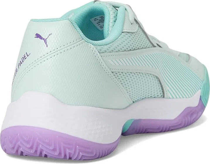PUMA Nova Court Pickleball Shoes Women's Shoes Peaceful Blue/Purple Glimmer/Safe Lake : 7 B - Medium, Synthetic/Textile - Image 4