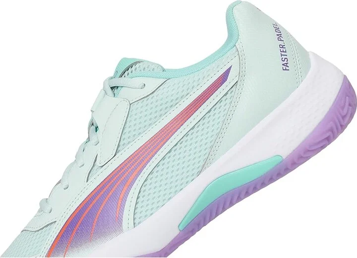 PUMA Nova Court Pickleball Shoes Women's Shoes Peaceful Blue/Purple Glimmer/Safe Lake : 7 B - Medium, Synthetic/Textile - Image 7