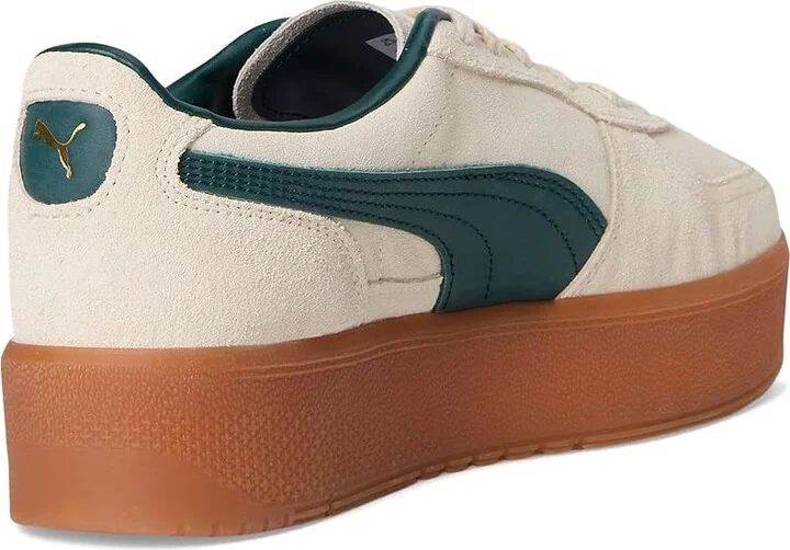 PUMA Palermo Elevata Shoes Women's Snow Shoes Alpine Snow/Green Terrain : 11 B - Medium, Leather/Suede - Image 4