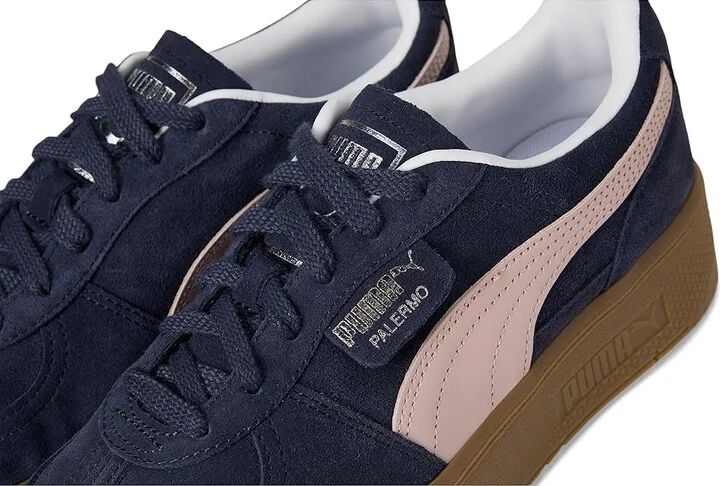 PUMA Palermo Elevata Shoes Women's Snow Shoes New Navy/Mauve Mist : 6 B - Medium, Leather/Suede - Image 7