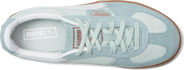 PUMA Palermo Elevata Shoes Women's Snow Shoes Peaceful Blue/Gum : 10.5 B - Medium, Leather/Suede - Image 2