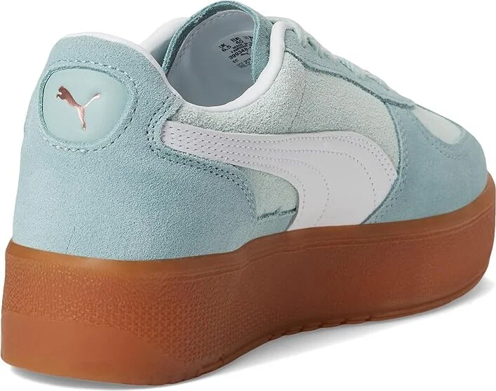 PUMA Palermo Elevata Shoes Women's Snow Shoes Peaceful Blue/Gum : 10.5 B - Medium, Leather/Suede - Image 4