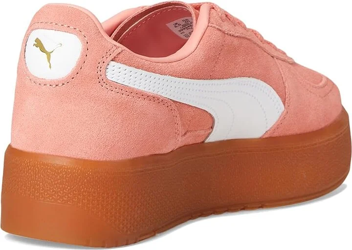 PUMA Palermo Elevata Shoes Women's Snow Shoes Pink Fruit/Gum : 10.5 B - Medium, Leather/Suede - Image 4