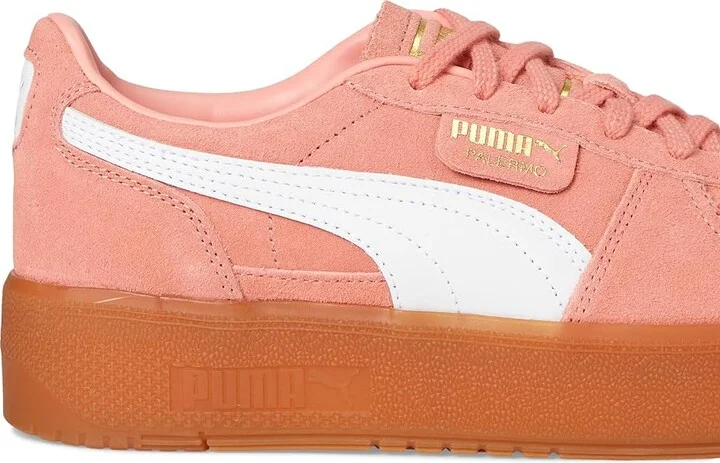 PUMA Palermo Elevata Shoes Women's Snow Shoes Pink Fruit/Gum : 10.5 B - Medium, Leather/Suede - Image 7