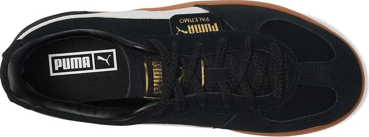 PUMA Palermo Elevata Shoes Women's Snow Shoes Puma Black/Gum : 9.5 B - Medium, Leather/Suede - Image 2
