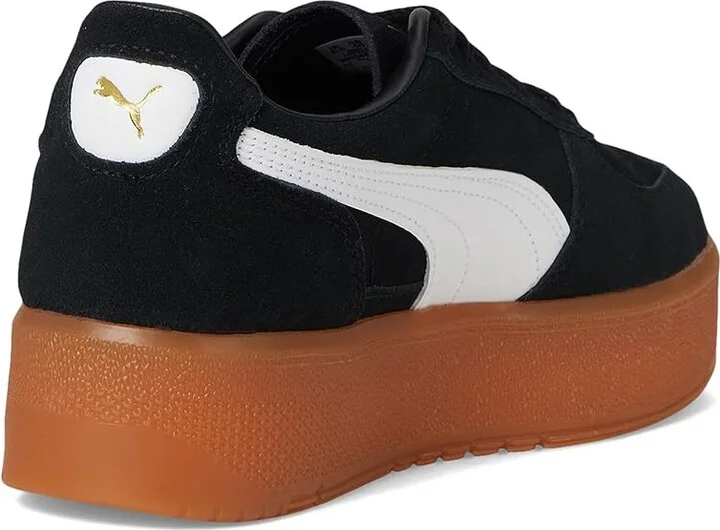 PUMA Palermo Elevata Shoes Women's Snow Shoes Puma Black/Gum : 9.5 B - Medium, Leather/Suede - Image 4