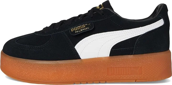 PUMA Palermo Elevata Shoes Women's Snow Shoes Puma Black/Gum : 9.5 B - Medium, Leather/Suede - Image 6