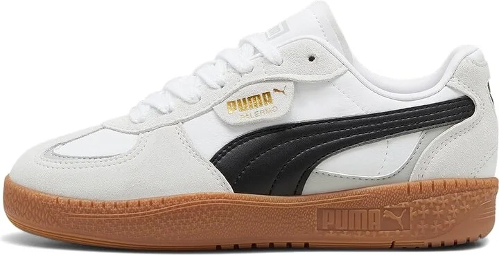PUMA Palermo Moda Women's Lace up casual Shoes Puma White/Puma Black : 5.5 B - Medium, Leather - Image 5