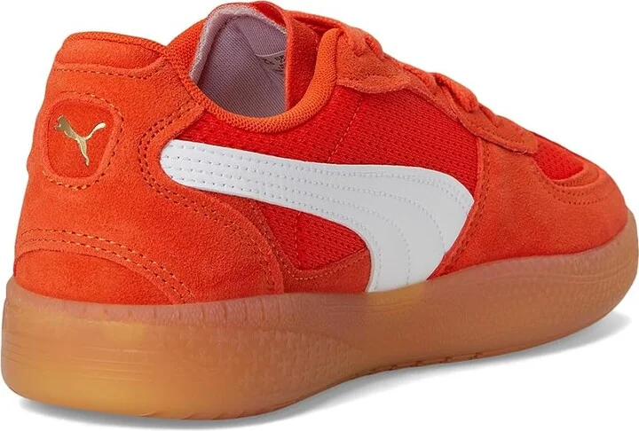 PUMA Palermo Moda Women's Lace up casual Shoes Redmazing/Gum : 7 B - Medium, Leather - Image 4