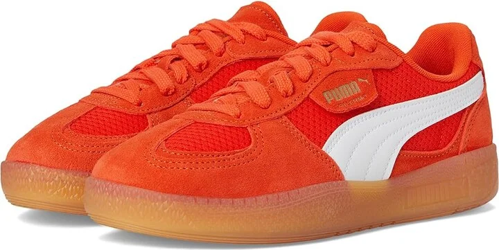 PUMA Palermo Moda Women's Lace up casual Shoes Redmazing/Gum : 7 B - Medium, Leather