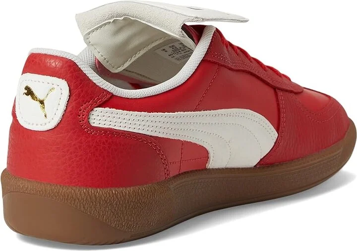 PUMA Palermo Premium Shoes Men's Snow Shoes For All Time Red/Warm White : 11 D - Medium, Leather - Image 4