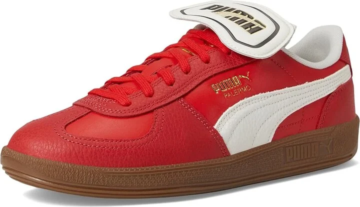 PUMA Palermo Premium Shoes Men's Snow Shoes For All Time Red/Warm White : 11 D - Medium, Leather - Image 5