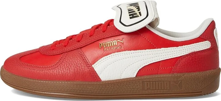 PUMA Palermo Premium Shoes Men's Snow Shoes For All Time Red/Warm White : 11 D - Medium, Leather - Image 6
