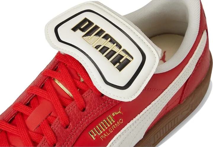 PUMA Palermo Premium Shoes Men's Snow Shoes For All Time Red/Warm White : 11 D - Medium, Leather - Image 7