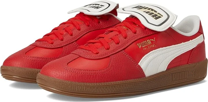 PUMA Palermo Premium Shoes Men's Snow Shoes For All Time Red/Warm White : 11 D - Medium, Leather