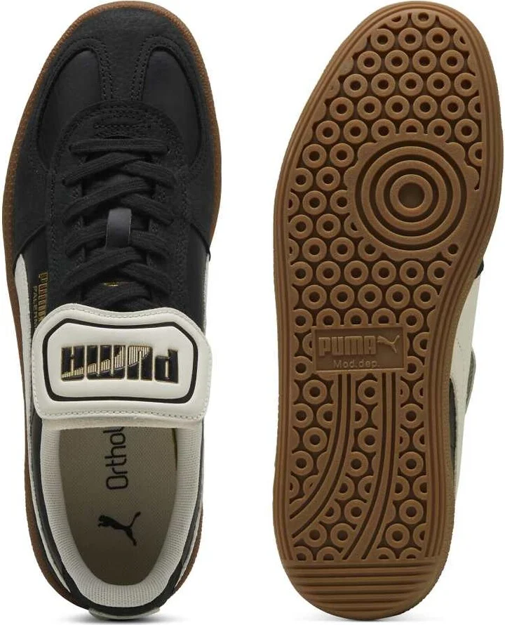 PUMA Palermo Premium sneakers in black - Image 4