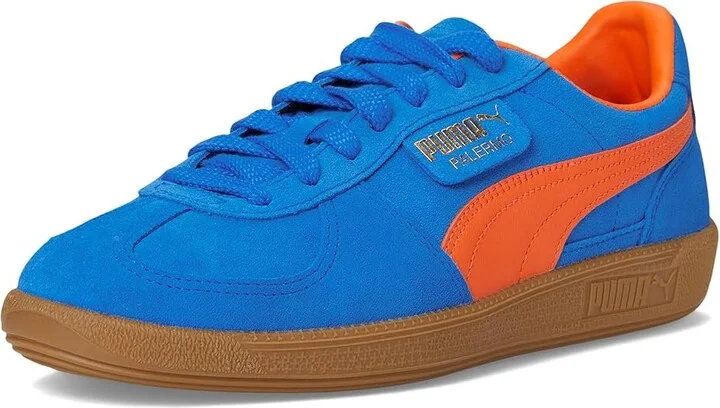 PUMA Palermo Shoes Men's Shoes Hyperlink Blue/Flame Flicker/Gum : 10.5 D - Medium, Leather - Image 5