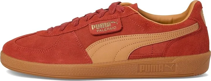 PUMA Palermo Shoes Men's Shoes Mars Red/Caramel Latte/Gum : 10.5 D - Medium, Suede - Image 6