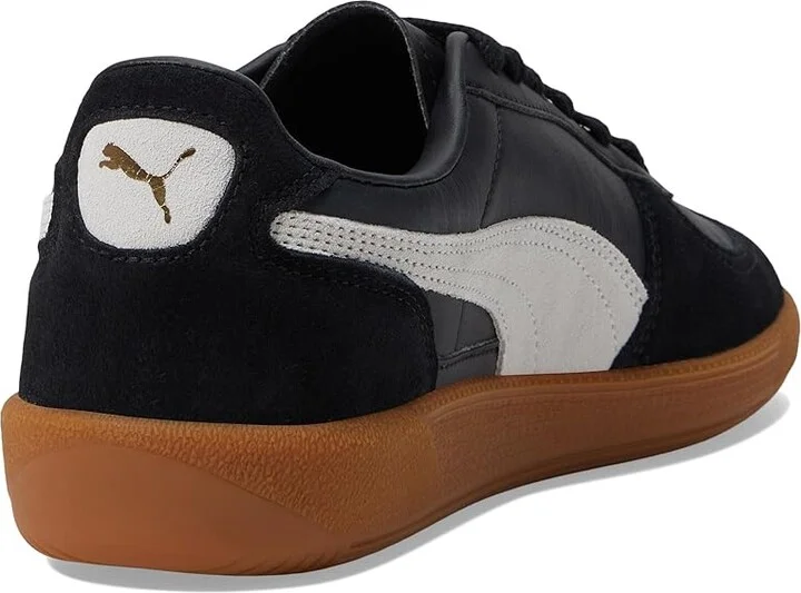PUMA Palermo Shoes Men's Shoes Puma Black/Feather Gray/Gum : 12 D - Medium, Leather/Suede - Image 4