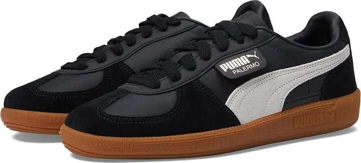 PUMA Palermo Shoes Men's Shoes Puma Black/Feather Gray/Gum : 12 D - Medium, Leather/Suede