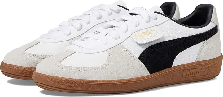 PUMA Palermo Shoes Men's Shoes PUMA White/Vapor Gray/Gum : 7 D - Medium, Leather/Suede