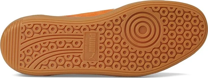 PUMA Palermo Shoes Men's Shoes Puma White/Warm White/Orange Glo : 10.5 D - Medium, Suede - Image 3