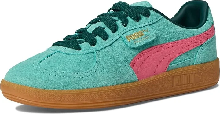PUMA Palermo Sneakers Women's Boots Aquatic/Dark Myrtle : 8 B - Medium, Leather/Textile - Image 5