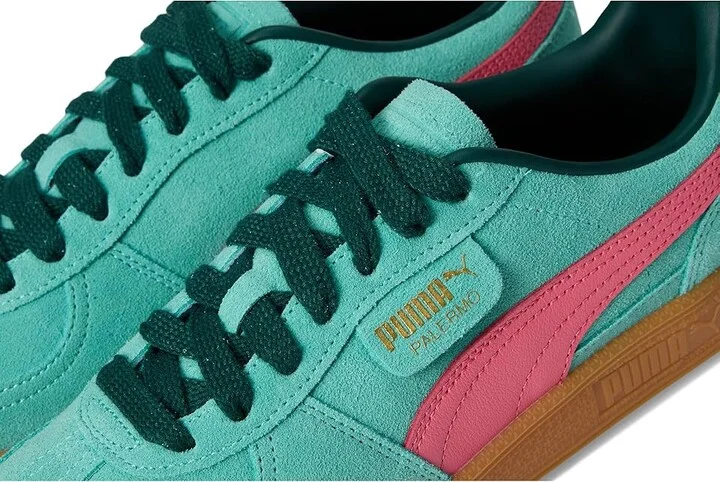 PUMA Palermo Sneakers Women's Boots Aquatic/Dark Myrtle : 8 B - Medium, Leather/Textile - Image 7