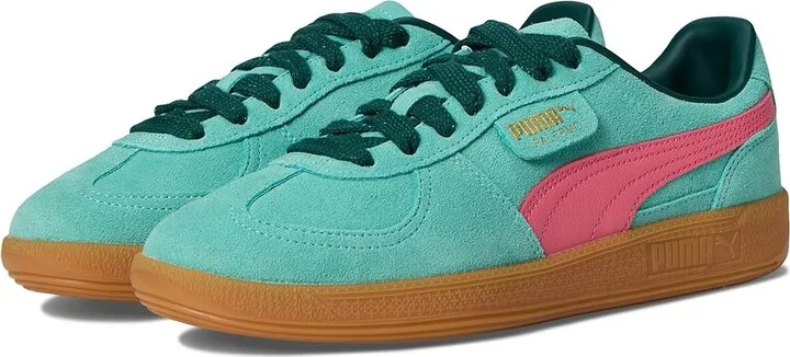 PUMA Palermo Sneakers Women's Boots Aquatic/Dark Myrtle : 8 B - Medium, Leather/Textile