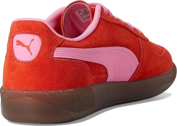 PUMA Palermo Sneakers Women's Boots Fierce Red/Poison Pink : 6 B - Medium, Leather/Textile - Image 4