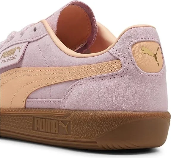 PUMA Palermo Sneakers Women's Boots Grape Mist/Peach Fizz : 6.5 B - Medium, Leather/Textile - Image 7